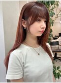 ワンホンレイヤー/ミルクティーブロンド/ダークブルー/一宮