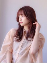 ヘアーズ ベリー 香椎店(hairs BERRY)&nbsp;BERRYレッドブラウンイメチェン大人レイヤー波巻きウェーブ