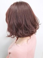 クアトログランシュ ひたちなか店(QUATRO×GranCieux)&nbsp;コーラルピンク×ゆるふわミディ