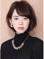 30代・40代　小顔シルエットショートボブ
