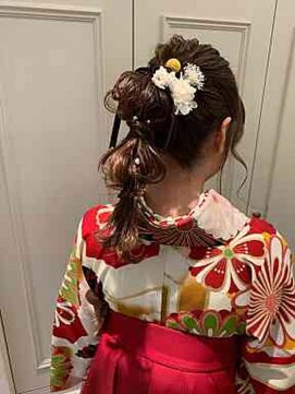 ネオリーブリノア 北千住東口店(Neolive Linoa) ドライフラワー　ヘアセット