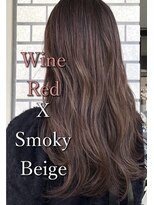 アイリス(IRIS)&nbsp;ピンクベージュ　ワインレッド