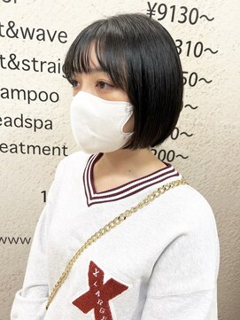 モリオ フロム ロンドン サッポロファクトリー店(morio FROM LONDON) 【morio】札幌ボブ ぱつっと丸みボブ