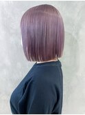 ラベンダーボブ_チェリーブラウンフェミニンロング_ba364221