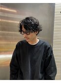 【HYPE】スパイラルパーマ/メンズボブ/マッシュ/センターパート