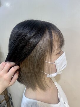 アズールサン 草加西口店(azule-sun) インナーカラー、グレージュ,ミルクティーベージュ【草加】