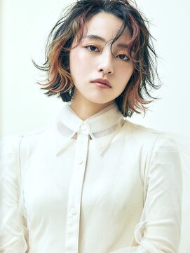 カナン(CANAAN) イヤリング/デザインカラー/オリーブベージュ/ウェットヘア