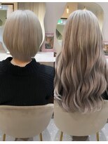 ミラ(Mila)&nbsp;最高級人毛100%シールエクステ！ハイトーンロング♪