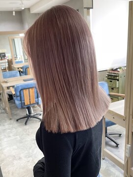 アールプラスヘアサロン(ar+ hair salon) ミルクティーピンク