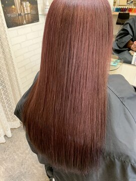 ロマンヤカタ ファース(ROMAN YAKATA fars) 髪質改善　プレミアムカラー　艶髪　ピンクブラウン@田代4/2