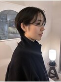 スタイリング楽々!ラフバングとミニショート