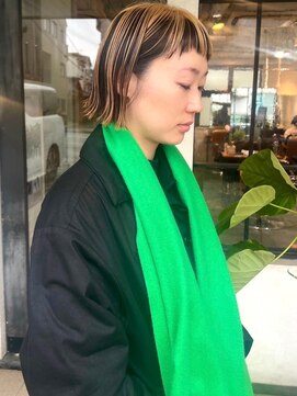 モク 京都北白川店(MOK) 【ハイトーンアンブレラ】短め前髪でかわいく