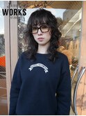 前髪ウルフパーマ
