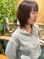 ロンドフルール 大宮東口(Lond fleur) ウェーブミディアムメルティカラー×ブリーチなしボブ韓国[大宮]
