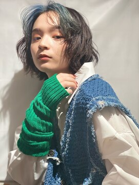 アヴァンス 難波店(AVANCE.) デザインカラー×フェイスフレーミング