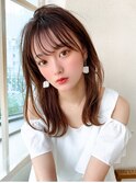 【OPEN】小顔前髪あり後れ毛サイドバングメルティカラー