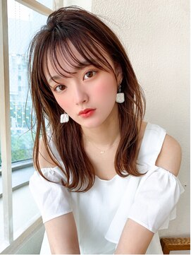 アフロートフクオカ(AFLOAT FUKUOKA) 【OPEN】小顔前髪あり後れ毛サイドバングメルティカラー