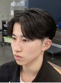 曲がる縮毛矯正 センターパート ニュアンスパーマ