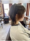 イヤリングカラー/ウルフボブ/外ハネボブ/20代30代40代