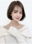 ハイライトバレイヤージュダブルカラーボブカット30代40代