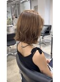 ボブ/ベージュカラー