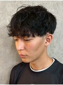 佐賀センターパートサーフカール緩めシャドウパーマフェード