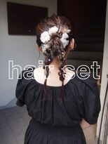 コレットヘアー ザモリオカ(Colette HAIR the MORIOKA)&nbsp;-kanna-♪ 編み下ろし×白フラワーアクセ♪