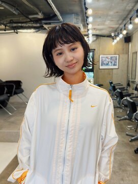 ヒュージ 三軒茶屋(huge) レイヤーボブ/ショートボブ/顔周りカット/20代30代
