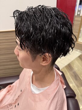 銀座マツナガ 神田店 ビジネス◎好印象ツーブロックツイストスパイラルパーマ