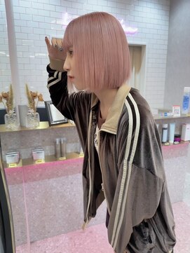 ロンドルピナス 小倉(Lond Lupinus) ミディアムヘア暗めカラー/デザインカラー/フェイスフレーミング