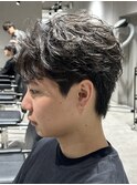 フェザーパーマセンターパート毛流れフェザーショート吉祥寺