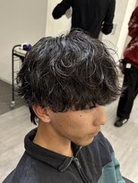 ビカムメンズヘアー 栄店(become men's hair)&nbsp;緩め質感波巻きパーマ/アイロンセット風/名古屋/メンズパーマ
