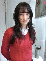 ノラ シブヤ(NORA)&nbsp;☆ミ黒髪ハイレイヤーハッシュカットレイヤーカットウルフカット