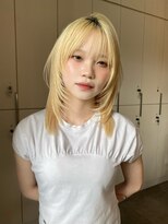 ロンドアンメゾン 原宿(Lond un Maison.)&nbsp;ミディアムレイヤー/ハイトーン/ハッシュカット/レイヤーカット