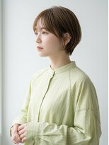 キビト(kibito) オリーブベージュ大人ショートボブ簡単スタイリング曙橋若松河田