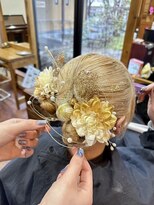 ジュラク(JURAKU)&nbsp;成人式×ツインまとめ髪ヘアセット