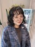 カット＋レディースウェットパーマ　