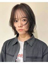 メゾンシアー(Maison Sheer) ハッシュボブ / ハッシュレイヤー / オリーブグレー