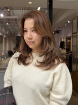 エヌ トーキョー(enu TOKYO) キャメル ベージュ レイヤーカット