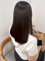 ミュラ(mulah)&nbsp;チョコレートブラウン艶カラー＊ストレートロング暗めカラー