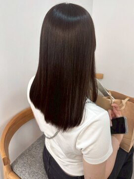 ミュラ(mulah) チョコレートブラウン艶カラー＊ストレートロング暗めカラー