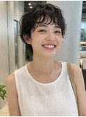 ショートボブパーマボブニュアンスルーズパ-マ大人可愛い川崎
