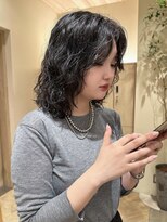 トリッカ 銀座(tricca)&nbsp;ミディアムパーマ/レイヤーカット/ウルフパーマ/ドライパーマ