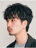 渋谷メンズパーマルーズパーマシャドウパーマッシュウルフゆるめ
