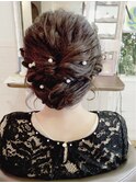 ヘアアレンジ ツイスト波ウエーブ