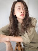 【原宿,表参道】2019年 シアーカラー×無造作カール