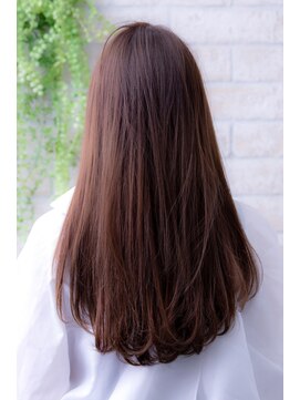 エルデ ナインズ ヘアー スタンド 川口店(elde 9's HAIR STAND) シルキーチョコレート＆プリカールの大人ガーリーモードヘア