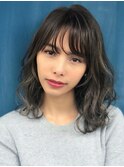 20代30代3Dカラーでグレージュを演出♪藤沢　大人立体感巻き髪