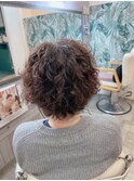今どきボブ　しっかりパーマ　スパイラルパーマ