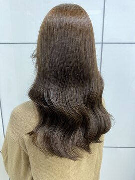 シェノン 梅田(CHAINON) 20代30代40代小顔カット×ピンクベージュ×艶カラー